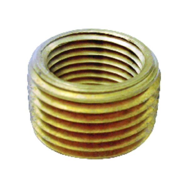 Jmf 3/8 in. MPT X 1/4 in. D FPT Brass Pipe Face Bushing 4504866
